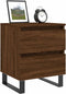 vidaXL - Nachtkastjes - 2 - st - 40x35x50 - cm - bewerkt - hout - bruin - eikenkleur