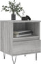 vidaXL - Nachtkastjes - 2 - st - 40x35x50 - cm - bewerkt - hout - grijs - sonoma - eiken