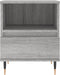 vidaXL - Nachtkastjes - 2 - st - 40x35x50 - cm - bewerkt - hout - grijs - sonoma - eiken