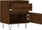 vidaXL - Nachtkastjes - 2 - st - 40x35x50 - cm - bewerkt - hout - bruin - eikenkleur