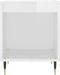 vidaXL - Nachtkastjes - 2 - st - 40x35x50 - cm - bewerkt - hout - hoogglans - wit