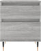vidaXL - Nachtkastjes - 2 - st - 40x35x50 - cm - bewerkt - hout - grijs - sonoma - eiken