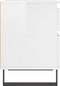 vidaXL - Nachtkastjes - 2 - st - 40x35x50 - cm - bewerkt - hout - hoogglans - wit