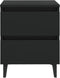 vidaXL - Nachtkastjes - 2 - st - 40x35x50 - cm - bewerkt - hout - zwart