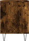 vidaXL - Nachtkastjes - 2 - st - 40x35x50 - cm - bewerkt - hout - gerookt - eikenkleurig