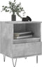 vidaXL - Nachtkastjes - 2 - st - 40x35x50 - cm - bewerkt - hout - betongrijs
