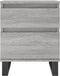 vidaXL - Nachtkastjes - 2 - st - 40x35x50 - cm - bewerkt - hout - grijs - sonoma - eiken