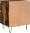 vidaXL - Nachtkastjes - 2 - st - 40x35x50 - cm - bewerkt - hout - gerookt - eikenkleurig
