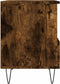 vidaXL - Nachtkastjes - 2 - st - 40x35x50 - cm - bewerkt - hout - gerookt - eikenkleurig