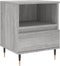 vidaXL - Nachtkastjes - 2 - st - 40x35x50 - cm - bewerkt - hout - grijs - sonoma - eiken