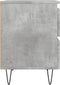 vidaXL - Nachtkastjes - 2 - st - 40x35x50 - cm - bewerkt - hout - betongrijs