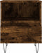 vidaXL - Nachtkastjes - 2 - st - 40x35x50 - cm - bewerkt - hout - gerookt - eikenkleurig
