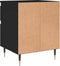 vidaXL - Nachtkastjes - 2 - st - 40x35x50 - cm - bewerkt - hout - zwart