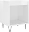 vidaXL - Nachtkastjes - 2 - st - 40x35x50 - cm - bewerkt - hout - hoogglans - wit