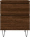 vidaXL - Nachtkastjes - 2 - st - 40x35x50 - cm - bewerkt - hout - bruin - eikenkleur