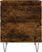 vidaXL - Nachtkastjes - 2 - st - 40x35x50 - cm - bewerkt - hout - gerookt - eikenkleurig