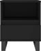 vidaXL - Nachtkastjes - 2 - st - 40x35x50 - cm - bewerkt - hout - zwart