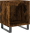 vidaXL - Nachtkastjes - 2 - st - 40x35x50 - cm - bewerkt - hout - gerookt - eikenkleurig