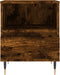 vidaXL - Nachtkastjes - 2 - st - 40x35x50 - cm - bewerkt - hout - gerookt - eikenkleurig
