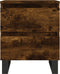 vidaXL - Nachtkastjes - 2 - st - 40x35x50 - cm - bewerkt - hout - gerookt - eikenkleurig