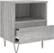 vidaXL - Nachtkastjes - 2 - st - 40x35x50 - cm - bewerkt - hout - grijs - sonoma - eiken