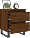 vidaXL - Nachtkastjes - 2 - st - 40x35x50 - cm - bewerkt - hout - bruin - eikenkleur