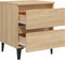 vidaXL - Nachtkastjes - 2 - st - 40x35x50 - cm - bewerkt - hout - sonoma - eikenkleurig