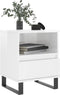 vidaXL - Nachtkastjes - 2 - st - 40x35x50 - cm - bewerkt - hout - hoogglans - wit