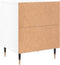 vidaXL - Nachtkastjes - 2 - st - 40x35x50 - cm - bewerkt - hout - hoogglans - wit