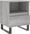 vidaXL - Nachtkastjes - 2 - st - 40x35x50 - cm - bewerkt - hout - grijs - sonoma - eiken