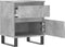 vidaXL - Nachtkastjes - 2 - st - 40x35x50 - cm - bewerkt - hout - betongrijs