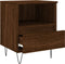 vidaXL - Nachtkastjes - 2 - st - 40x35x50 - cm - bewerkt - hout - bruin - eikenkleur