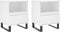 vidaXL - Nachtkastjes - 2 - st - 40x35x50 - cm - bewerkt - hout - wit