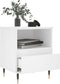 vidaXL - Nachtkastjes - 2 - st - 40x35x50 - cm - bewerkt - hout - wit