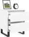 vidaXL - Nachtkastjes - 2 - st - 40x35x50 - cm - bewerkt - hout - wit