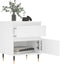 vidaXL - Nachtkastjes - 2 - st - 40x35x50 - cm - bewerkt - hout - wit