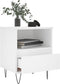 vidaXL - Nachtkastjes - 2 - st - 40x35x50 - cm - bewerkt - hout - wit