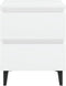 vidaXL - Nachtkastjes - 2 - st - 40x35x50 - cm - bewerkt - hout - wit