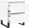 vidaXL - Nachtkastjes - 2 - st - 40x35x50 - cm - bewerkt - hout - wit