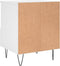 vidaXL - Nachtkastjes - 2 - st - 40x35x50 - cm - bewerkt - hout - wit