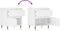 vidaXL - Nachtkastjes - 2 - st - 40x35x50 - cm - bewerkt - hout - wit