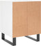 vidaXL - Nachtkastjes - 2 - st - 40x35x50 - cm - bewerkt - hout - wit