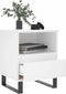 vidaXL - Nachtkastjes - 2 - st - 40x35x50 - cm - bewerkt - hout - wit