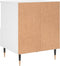 vidaXL - Nachtkastjes - 2 - st - 40x35x50 - cm - bewerkt - hout - wit