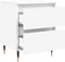 vidaXL - Nachtkastjes - 2 - st - 40x35x50 - cm - bewerkt - hout - wit
