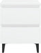vidaXL - Nachtkastjes - 2 - st - 40x35x50 - cm - bewerkt - hout - wit