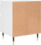 vidaXL - Nachtkastjes - 2 - st - 40x35x50 - cm - bewerkt - hout - wit