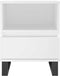 vidaXL - Nachtkastjes - 2 - st - 40x35x50 - cm - bewerkt - hout - wit