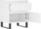vidaXL - Nachtkastjes - 2 - st - 40x35x50 - cm - bewerkt - hout - wit