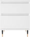 vidaXL - Nachtkastjes - 2 - st - 40x35x50 - cm - bewerkt - hout - wit